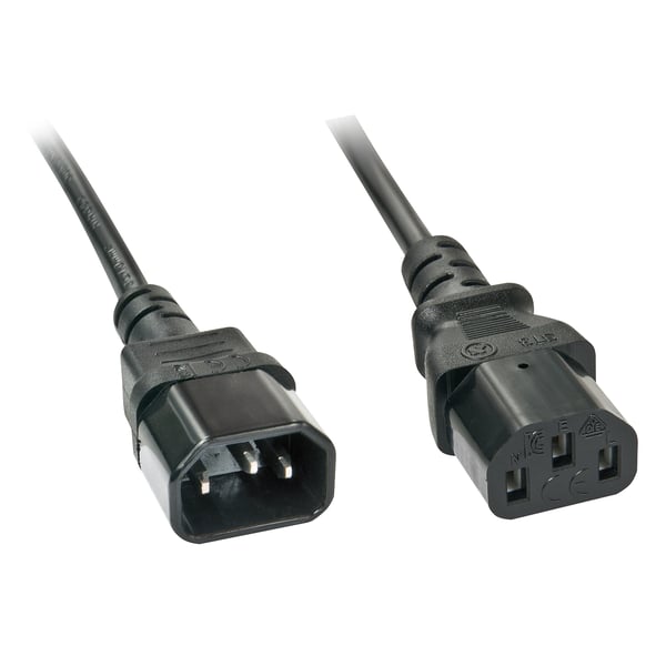 Lindy 30332 strömkablar Svart 3 m C13 coupler C14 coupler