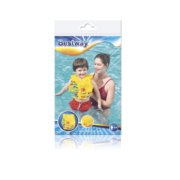 Bestway 32069 / 23 baby svømmeflyder Blå, Grøn, Rød, Gul Svømmevest