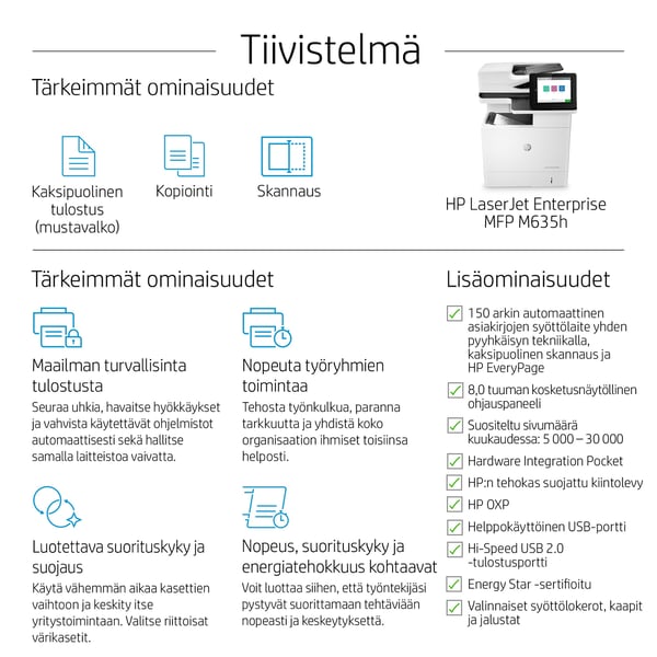 HP LaserJet Enterprise MFP M635h