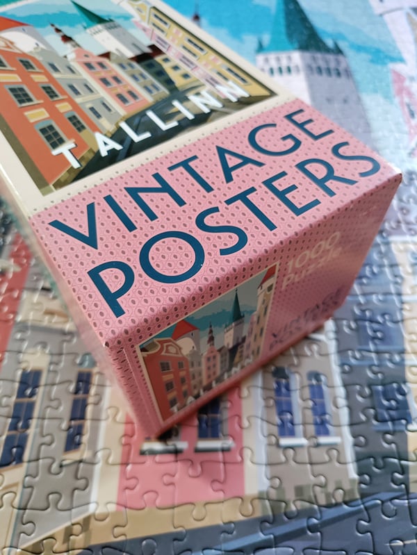 Tactic Puzzle Lovers Vintage Posters Tallinn 1000 pcs puzzle