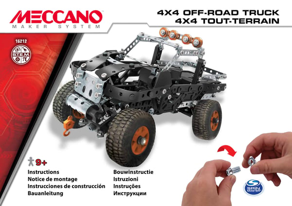 Meccano 4x4 Truck 25 Model Set