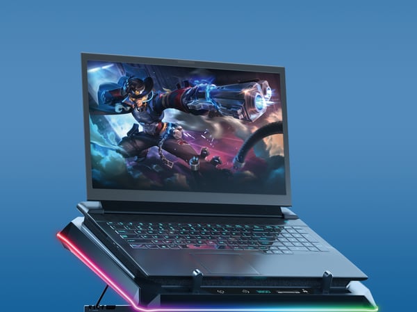 Conceptronic THYIA04B køling til laptop 48,3 cm (19") 1700 rpm Sort