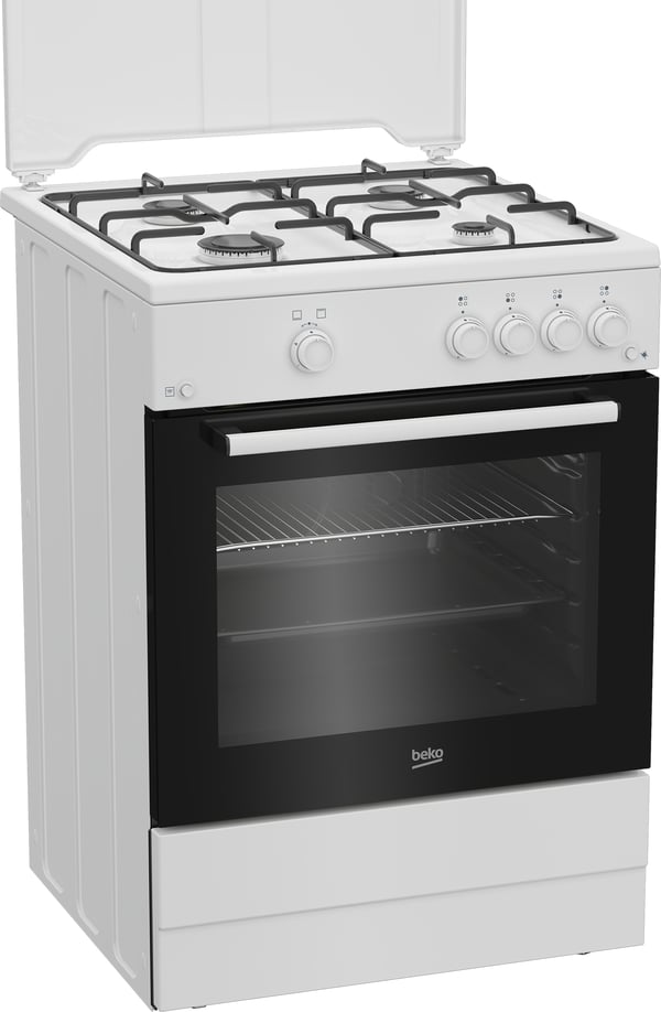 Beko FBG62010DW Fritstående komfur Gas Gaskomfur Hvid