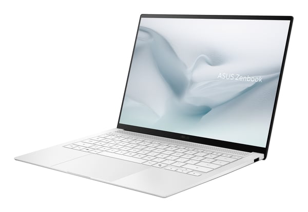 ASUS Zenbook S14 UX5406AA-SU248W Copilot+ PC Intel Core Ultra 9 386H Laptop 35,6 cm (14") Berøringsskærm 3K 32 GB LPDDR5x-SDRAM 1 TB SSD Wi-Fi 7 (802.11be) Windows 11 Home Spansk Hvid