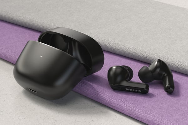 Philips 2000 series TAT2206BK/00 hörlur och headset True Wireless Stereo (TWS) I öra Samtal/musik Bluetooth Svart