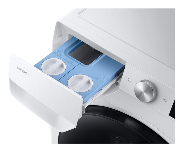 Samsung WD10HG6U94BEU3 vaskemaskine - tørretumbler Fritstående Front-læsning Hvid