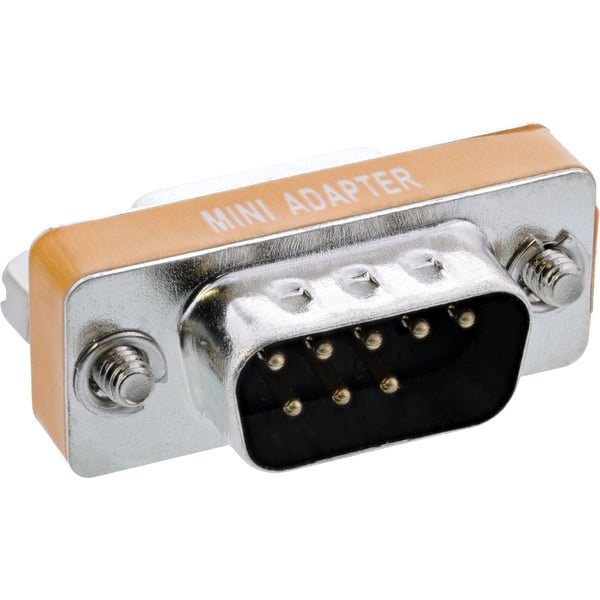 InLine 31437 kabelomvandlare (hane/hona) 9pin female DB9 Silver