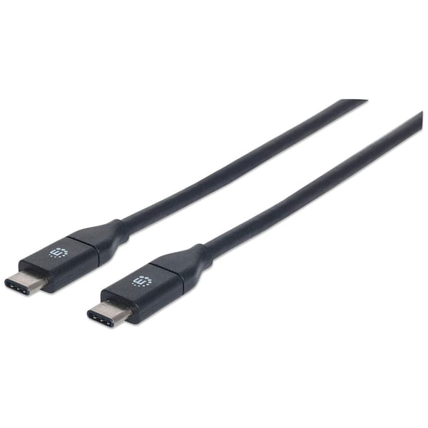 Manhattan 354899 USB-kabel USB 3.2 Gen 2 (3.1 Gen 2) 0,5 m USB C 10 Gbit/sek. Sort