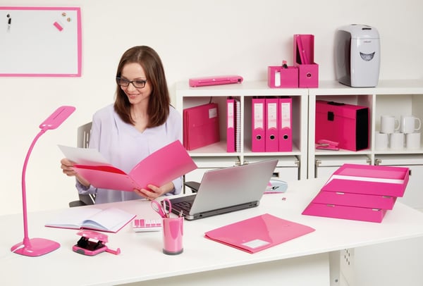 Rexel Joy håltagare 10 ark Rosa