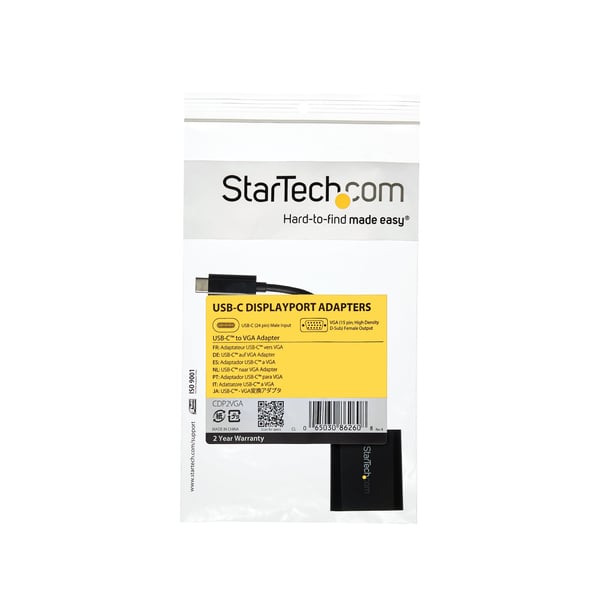 StarTech.com CDP2VGA USB grafisk adapter 1920 x 1200 pixel Sort