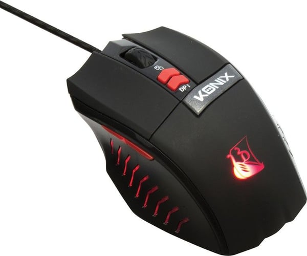 Konix 61881180541 mus Spil Højre hånd USB Type-A Optisk 2000 dpi
