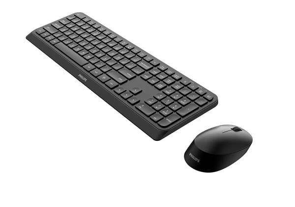 Philips 3000 series SPT6307B/16 tastatur Mus inkluderet Universel RF trådløst QWERTY Engelsk Sort