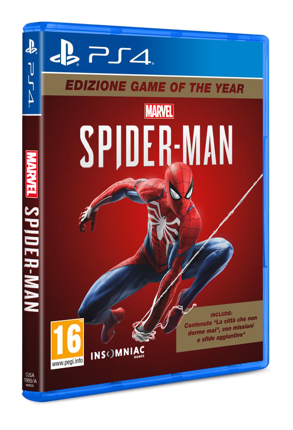 Sony Interactive Entertainment Marvel's Spider-Man Game Of The Year Italia PlayStation 4