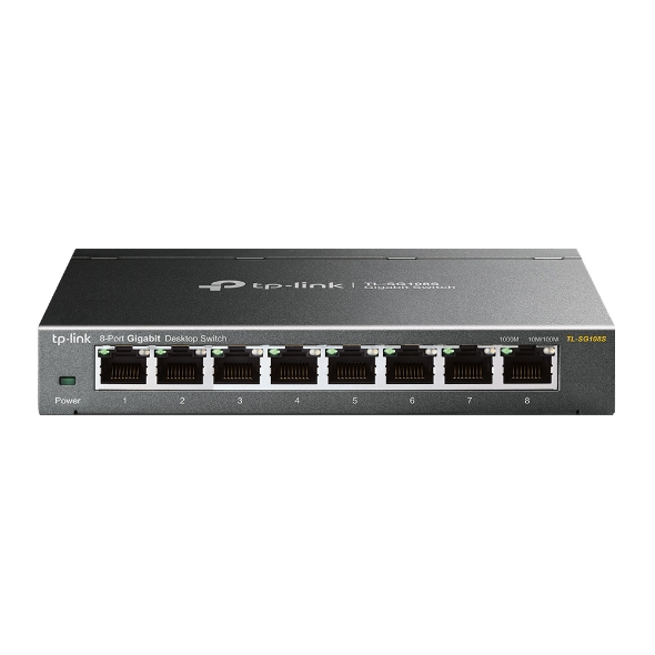 TP-Link Omada TL-SG108S verkkokytkin Hallitsematon Gigabit Ethernet (10/100/1000) Musta