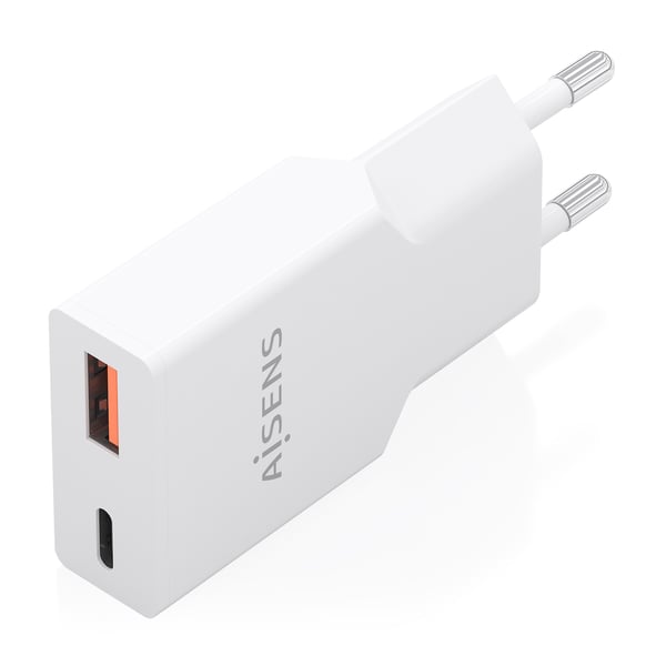 AISENS A110-1000 oplader til mobil enhed Smartphone, Mobiltelefon, Tablet, GPS, MP3, MP4, Bærbar spillekonsol, Universel Hvid Vekselstrøm Hurtig opladning Indendørs