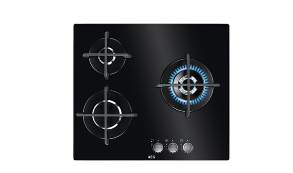 AEG HKB63320NB Sort Indbygget 60 cm Gaskomfur 3 zone(s)