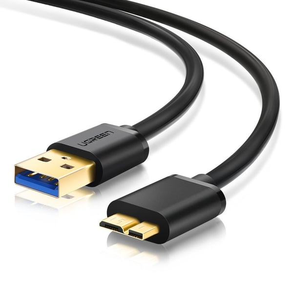 Ugreen 10840 USB-kabel USB 3.2 Gen 1 (3.1 Gen 1) 0,5 m Micro-USB A Micro B Sort