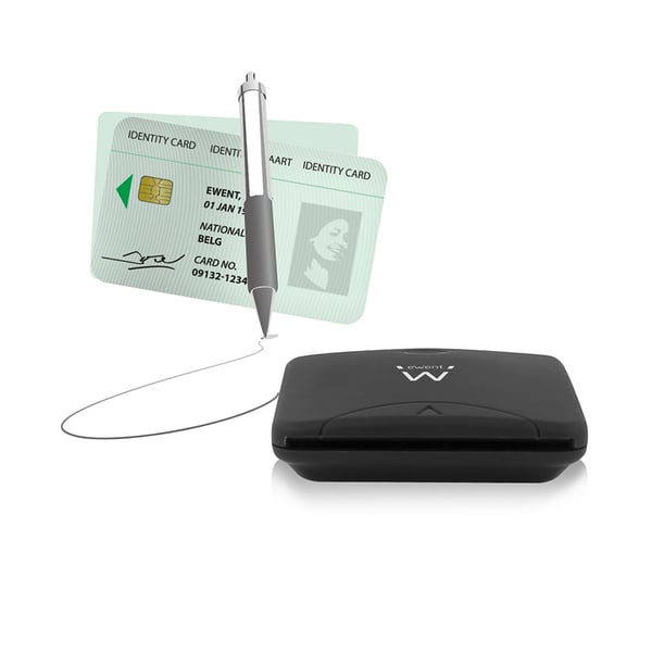 Ewent EW1052 läsare smarta kort USB USB 2.0 Svart