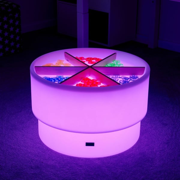 Tickit Sensory Mood Discovery Table natlys til baby Fritstående Hvid