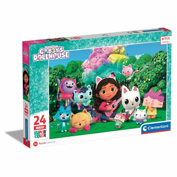 Clementoni Supercolor Gabbys Dollhouse Puslespil 24 stk Tegnefilm