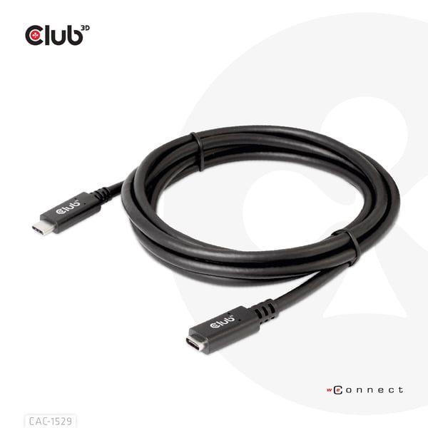 CLUB3D CAC-1529 USB-kablar USB 3.2 Gen 1 (3.1 Gen 1) 2 m USB C 5 Gbit/s 60 W Svart