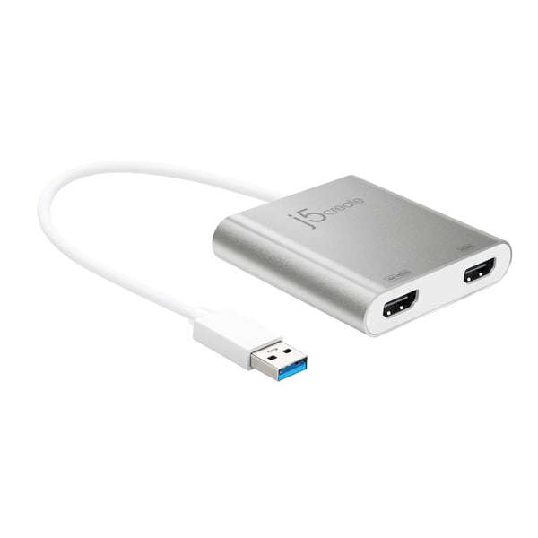 j5create JUA365-N USB™ 3.0 till dubbel HDMI-adapter för flera skärmar