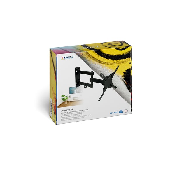 TooQ LP2142TNL-B TV-kiinnike 106,7 cm (42") Musta