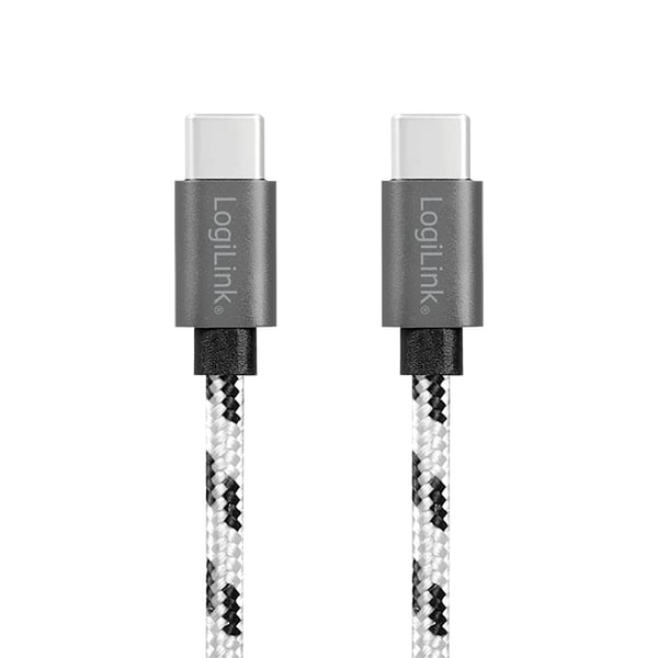 LogiLink CU0200 USB-kabel USB 2.0 USB C 0,48 Gbit/sek. Sort, Hvid