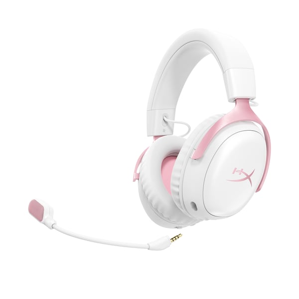 HyperX Cloud III S - Wireless Gaming Headset (White/Pink)