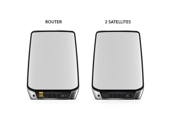 NETGEAR Orbi RBK853 AX6000 WiFi 6 Mesh System Tri-band (2,4 GHz / 5 GHz / 5 GHz) Wi-Fi 6 (802.11ax) Grå 4 Intern