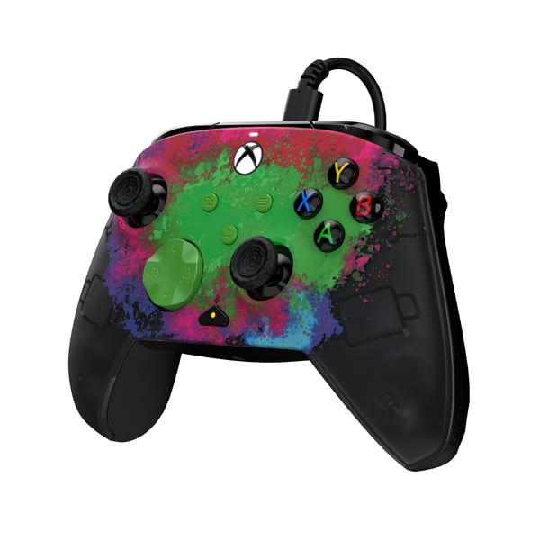 PDP REMATCH GLOW Advanced Svart, Grön, Röd USB Spelplatta Analog / Digital PC, Xbox One, Xbox Series S, Xbox Series X