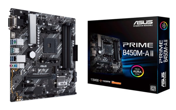 ASUS PRIME B450M-A II AMD B450 Stik AM4 micro ATX