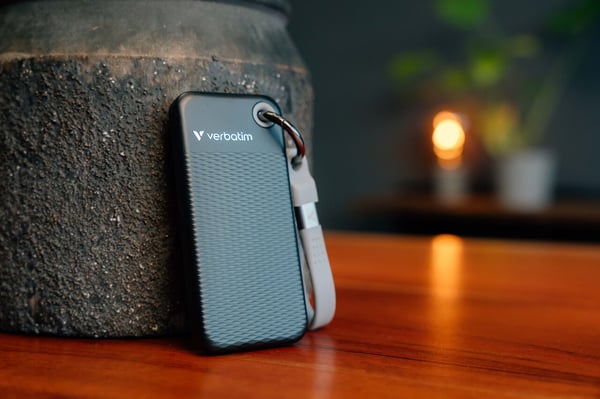 Verbatim Pocket SSD 256 GB USB Type-C 3.2 Gen 2 (3.1 Gen 2) Svart, Grå