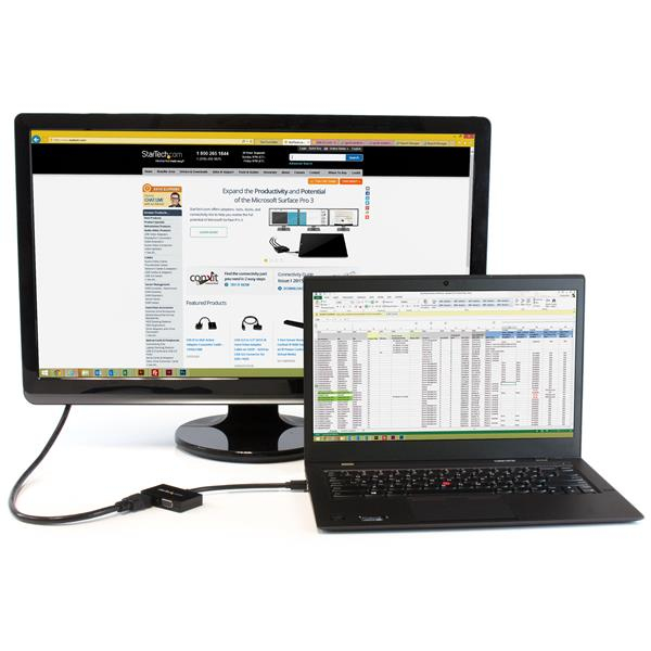 StarTech.com MDP2HDVGA videokabel adapter 0,15 m Sort