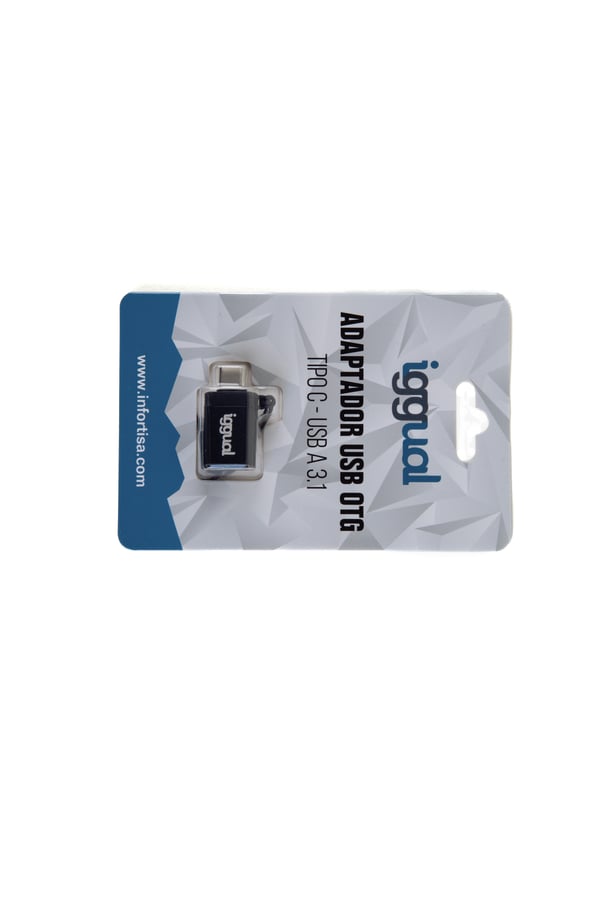 iggual IGG318409 kabel kønsskifter USB C USB-A 3.1 Sort