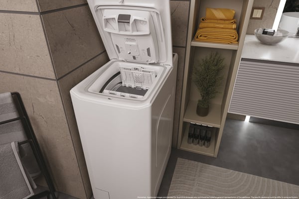 Haier THASN286TM5-S tvättmaskin Toppmatad 8 kg 1200 RPM Vit