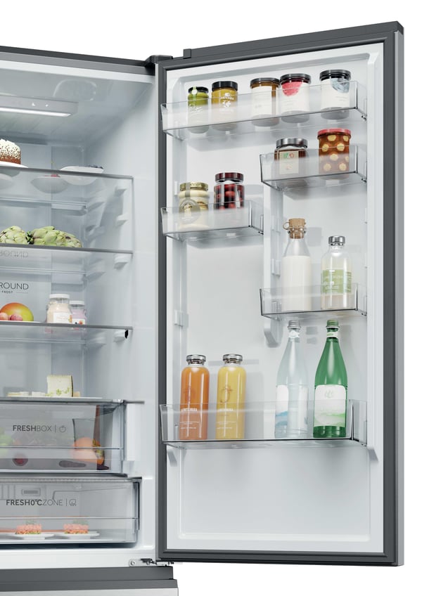 Haier 3D 60 Series 3 HTR3620CNMG Fritstående 414 L Sølv