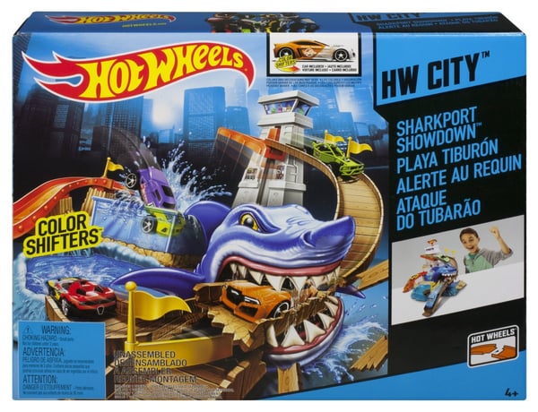 Hot Wheels City COLOR SHIFTERS SHARKPORT SHOWDOWN