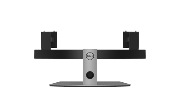 DELL Dual Monitor Stand 68,6 cm (27") Skrivebord Aluminium, Sort