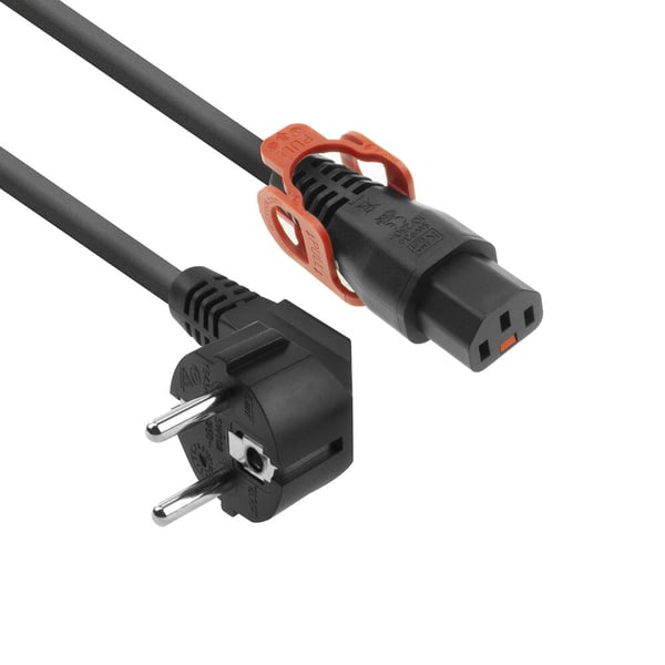ACT AK5326 strömkablar Svart 2 m Strömkontakt typ F C13 coupler
