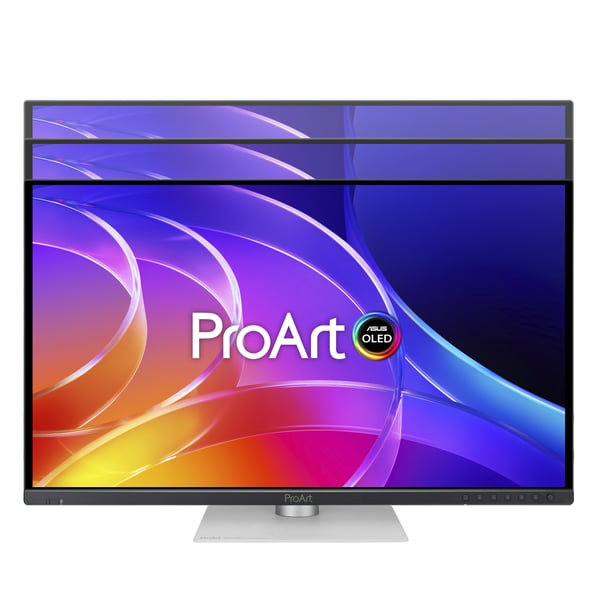 ASUS ProArt OLED PA279CDV platta pc-skärmar 67,3 cm (26.5") 3840 x 2160 pixlar 4K Ultra HD QD-OLED Svart, Silver