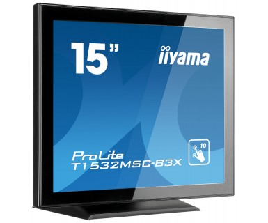 iiyama ProLite T1532MSC-B3X computerskærm 38,1 cm (15") 1024 x 768 pixel LED Berøringsskærm Bordplade Sort
