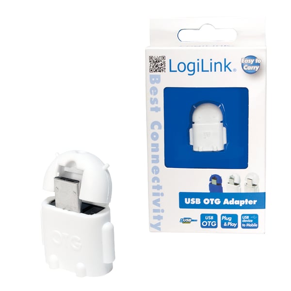 LogiLink AA0063 kabel kønsskifter Micro-USB-OTG USB 2.0 Hvid