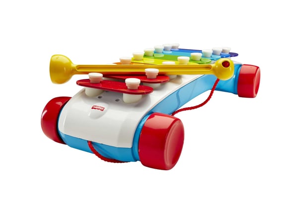 Fisher-Price klassisk xylofon, musikinstrument til at trække efter sig