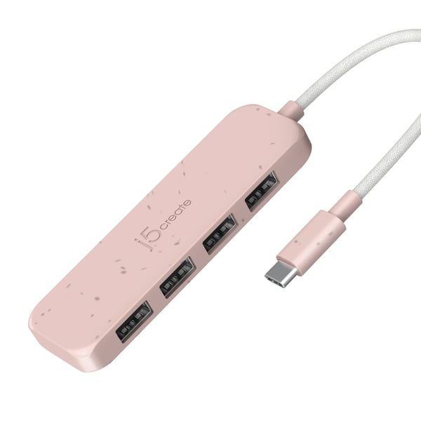 j5create Miljövänlig USB-C till 4-portars typ-A Gen 2-hubb