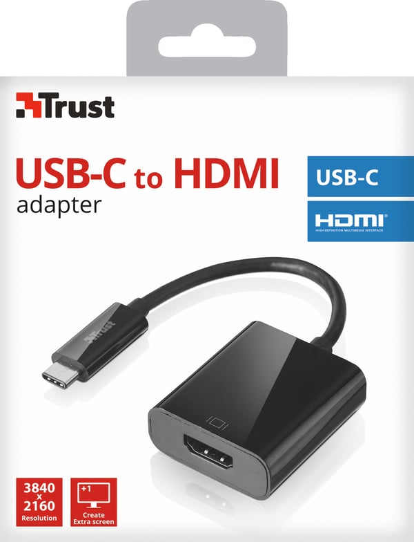 Trust 21011 USB grafisk adapter Sort