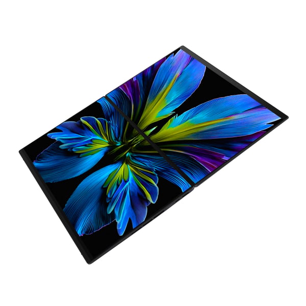 ASUS Zenbook Duo UX8407AA-U93BOHDCP1 Copilot+ PC Intel Core Ultra 9 386H Hybrid (2-i-1) 35,6 cm (14") Berøringsskærm WQXGA+ 32 GB LPDDR5x-SDRAM 1 TB SSD Wi-Fi 7 (802.11be) Windows 11 Pro Grå QWERTY Portugisisk