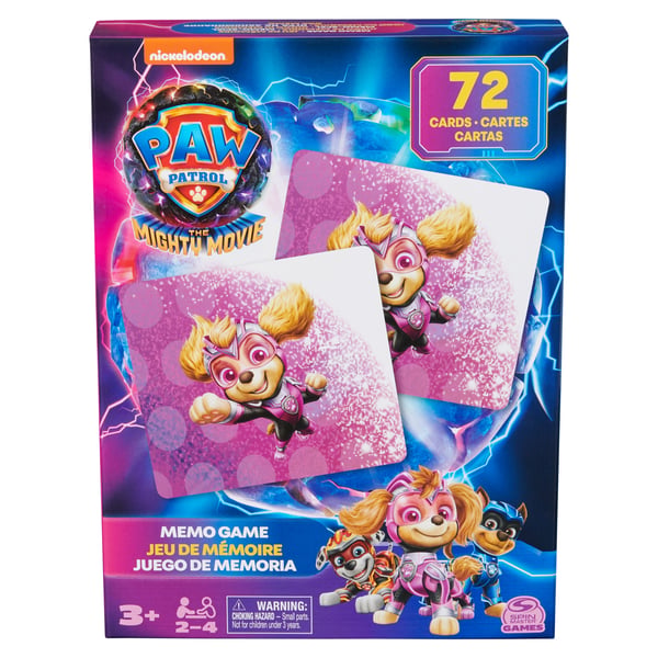 Games KOG KOL PAW Movie2 MemoGm 72pc GML Kortspil Hukommelse