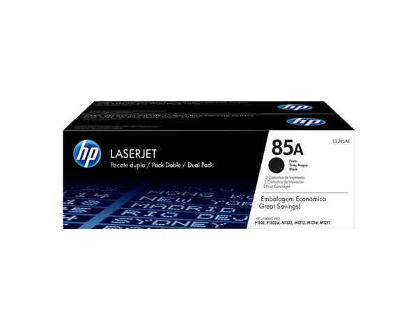 HP Originale 85A LaserJet-tonerpatroner, sort, 2-pak HP Originale 85A LaserJet-tonerpatroner, sort, 2-pak