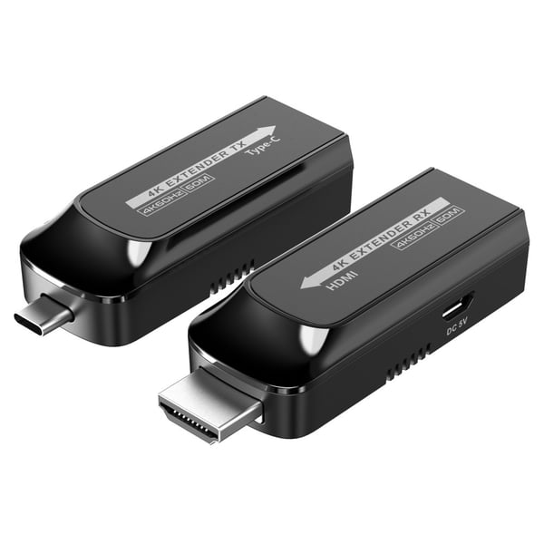 Techly IDATA EXT-600HC AV forlænger AV sender & modtager Sort